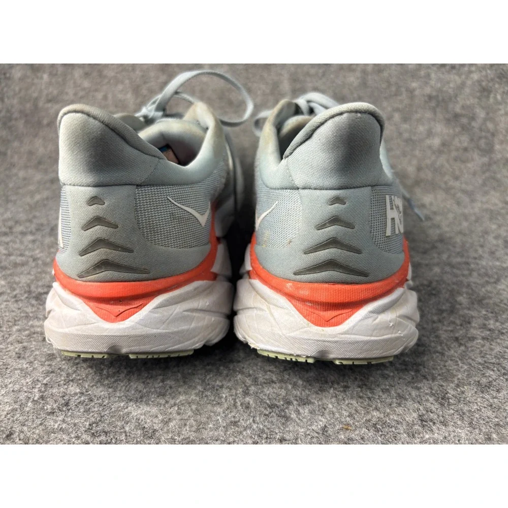 Hoka Clifton 8 Running Shoes Mens 10.5 Blue Orange Athletic Sneakers 1119393
